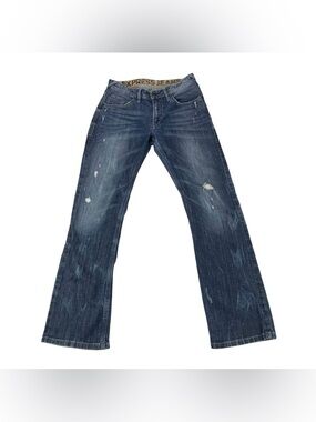 Express Y2K Distressed Bootcut Jeans Men’s 30x32 Faded Vintage Denim